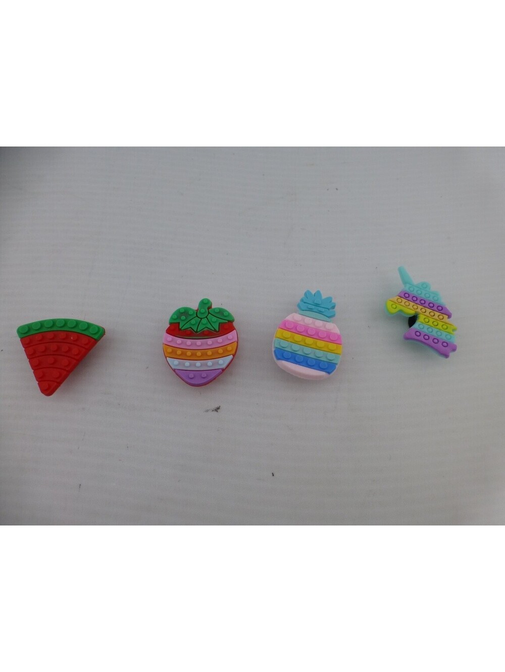 Jibbitz Crocs Shoe Charms Set Watermelon Strawberry Pineapple Unicorn - I53